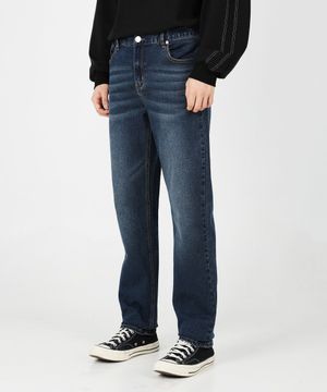 스판 워싱 일자 데님 팬츠