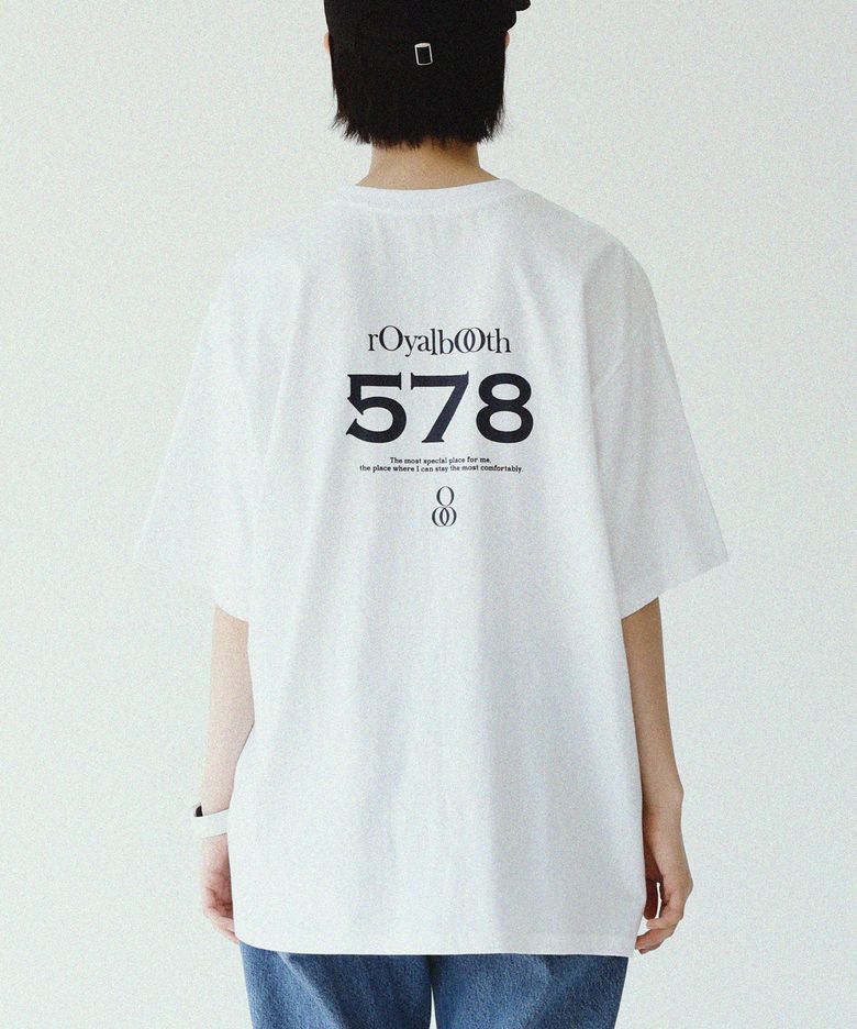 로얄 넘버 578 반팔 티셔츠 [화이트]