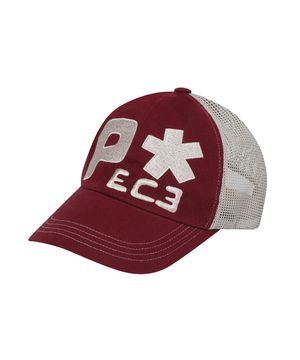 피스 빅로고 메쉬 볼캡 [버건디]