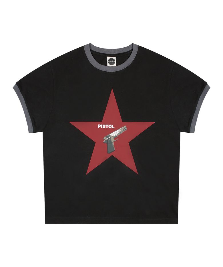 GT122 피스톨 스타 링거 티셔츠 (BLACK)