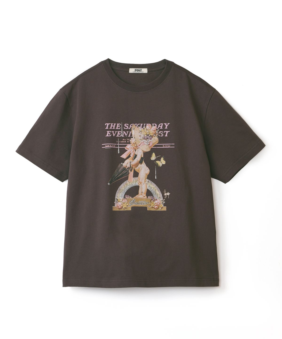 더 새터데이 이브닝 포스트(THE SATURDAY EVENING POST) Easter Baby T-Shirt Brown