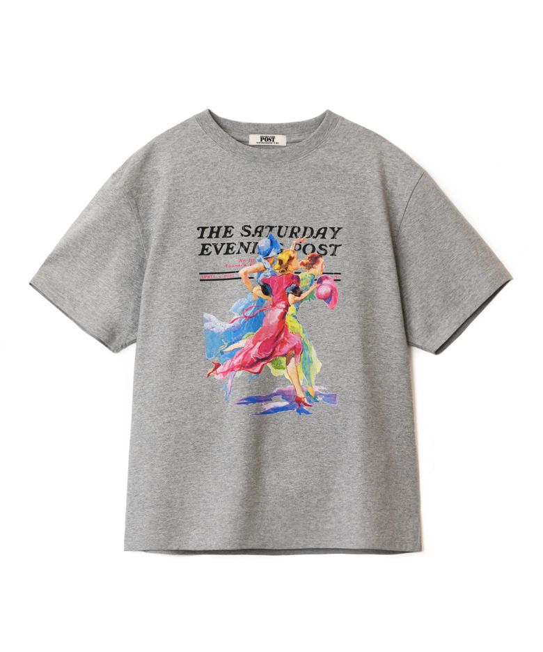 Vintage Woman T-Shirt Grey