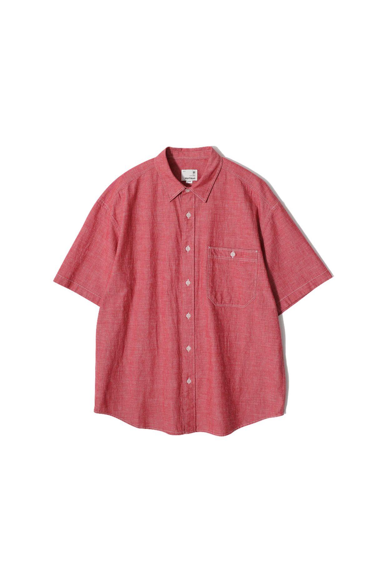 홀리선(HORLISUN) Poole selvedge Dungaree Shirt Red