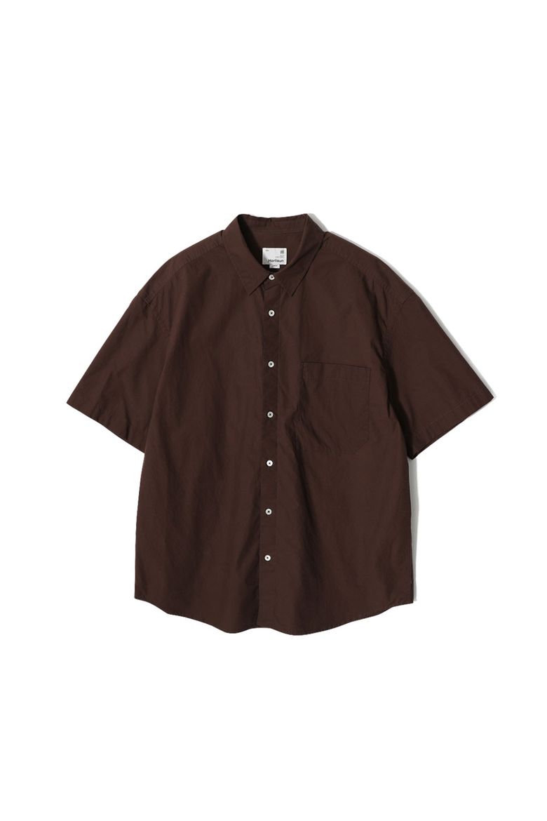 Poole Extra Typewriter Shirt Chocolate Brown