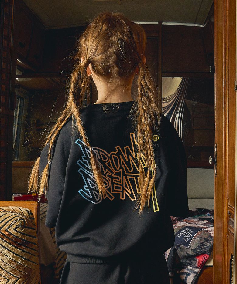 KIDS NEON TAG MTM TEE - BLACK
