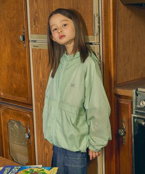KIDS TAG WINDBREAKER JACKET - MINT