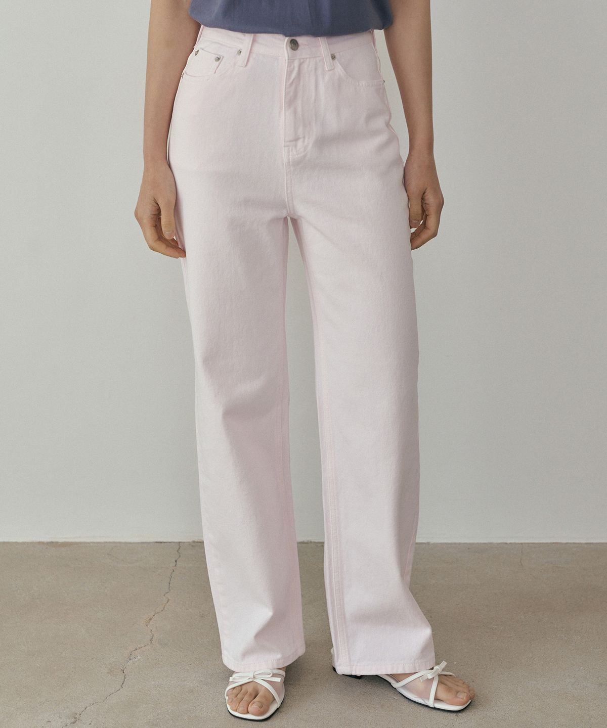 리올그(REORG) WOI WIDE COTTON PANTS LIGHT LILAC
