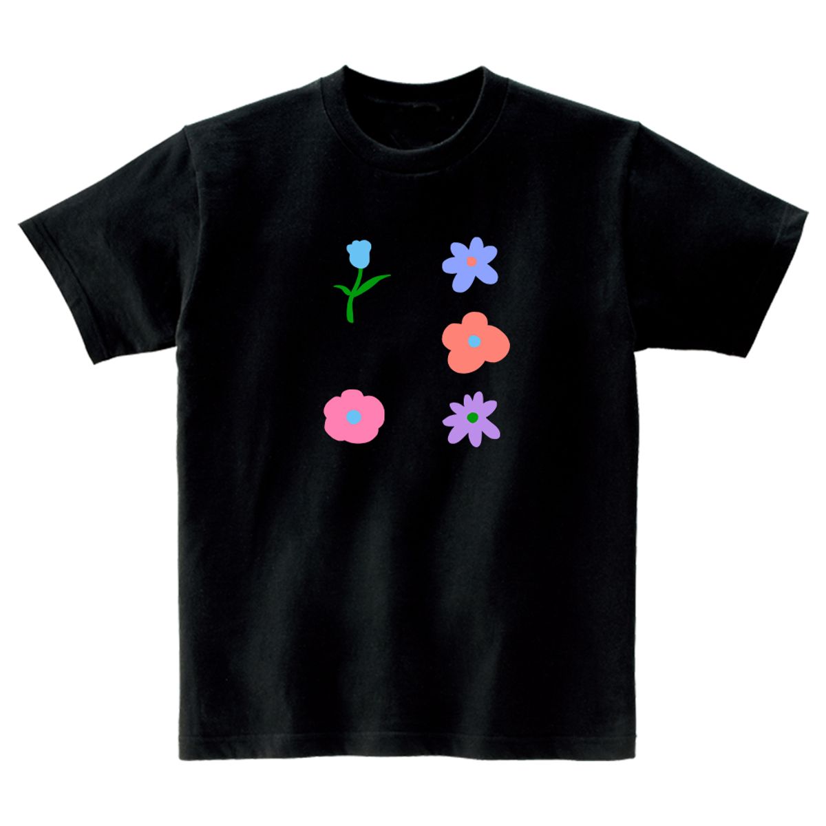 어썸어스(AWESOMEUS) FLOWERS T-SHIRTS_4COLOR