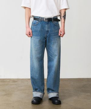 DEN0762 Faded Selvedge Wide - Dusty Wave