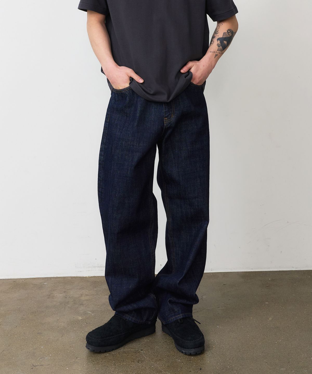 덴메이드(DENMADE) DEN0881 Selvedge Wide Tapered (Mid Indigo)