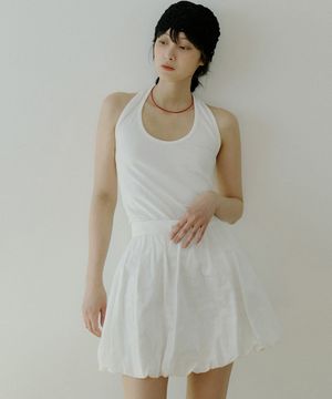 WOI HALTERNECK SLEEVELESS WHITE