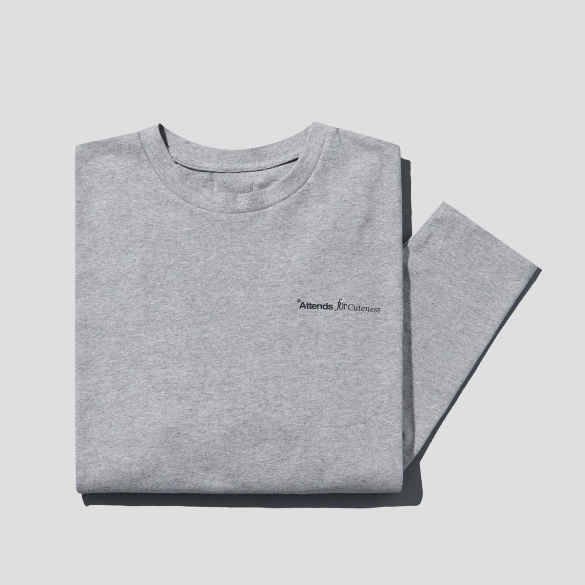 어텐즈(ATTENDS) Basic Long Sleeve Tee Shirt (Gray)