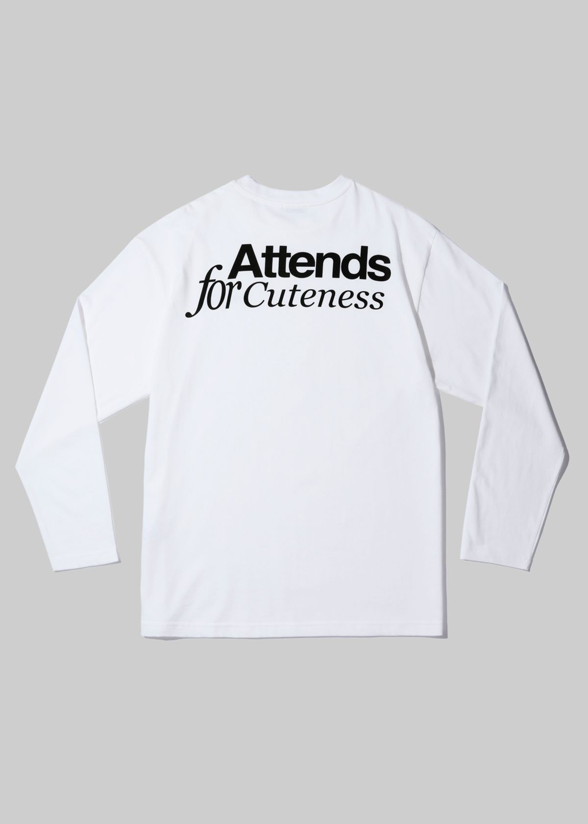 어텐즈(ATTENDS) White Long Sleeveless Tee Shirt