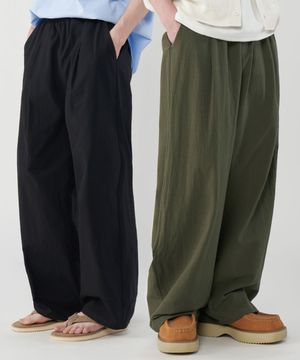 라이크 린넨 원턱 와이드 밴딩 팬츠 3Color