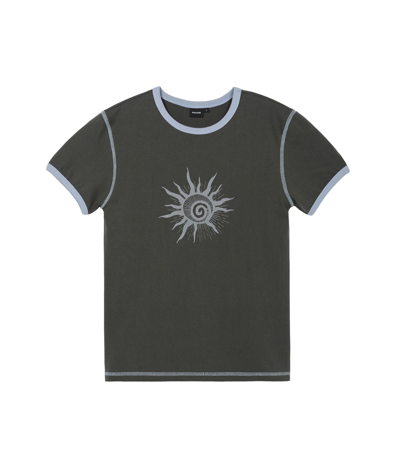 【AAKAM】Cracked Sun Ringer Top ★男女兼用★追跡付 MUSINSA | AAKAM Cracked Sun Ringer Top (Dark Gray)