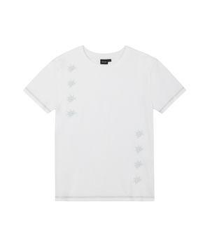 Cracked Sun Half Top (White)