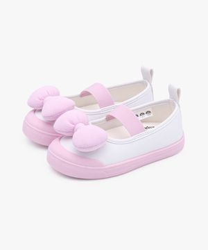 플러피 리본 코팅 키즈 실내화