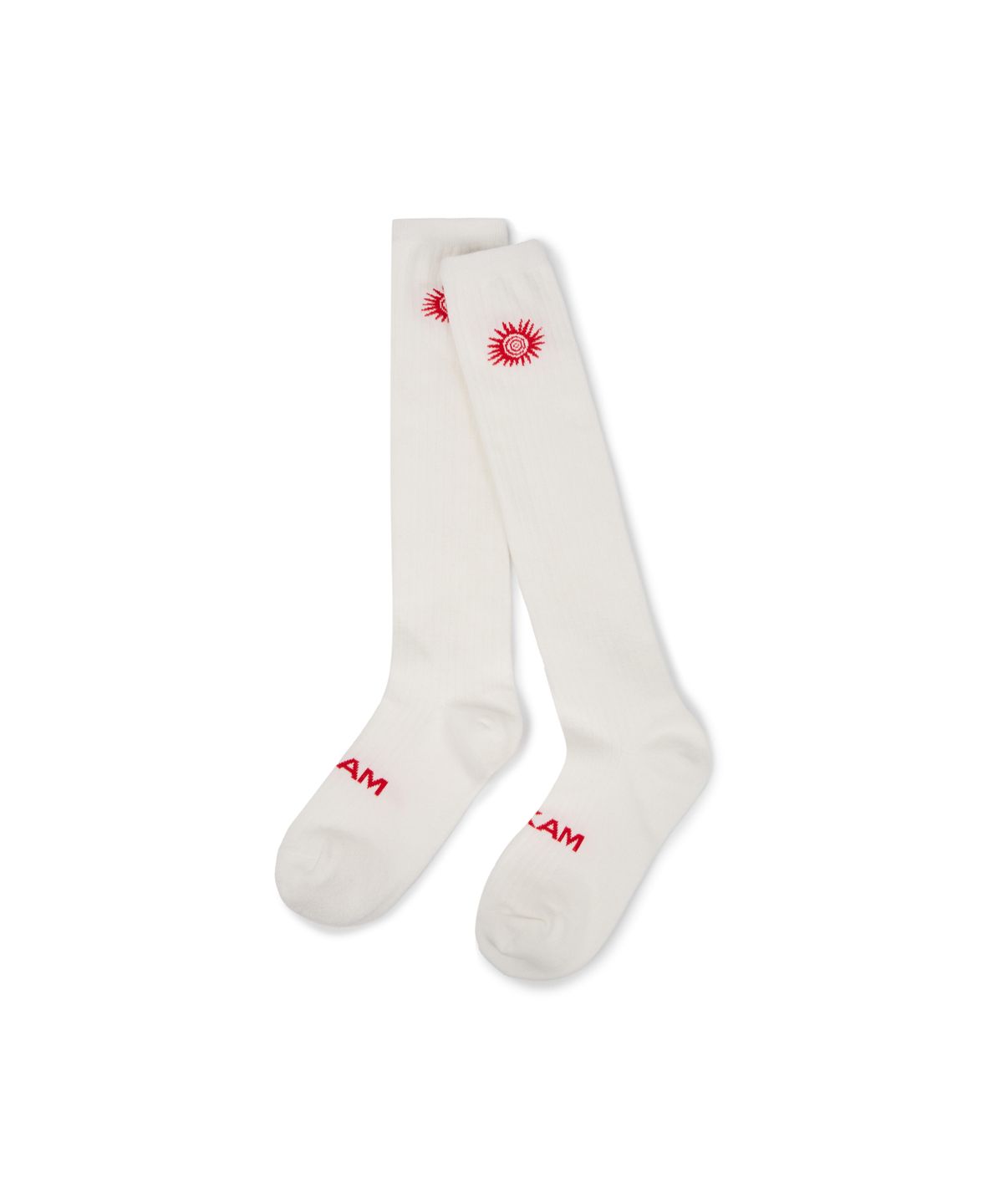 아캄(AAKAM) [2PACK] Sun Printed Long Socks (White)