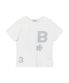 B logo 슬림핏 티셔츠 [화이트]