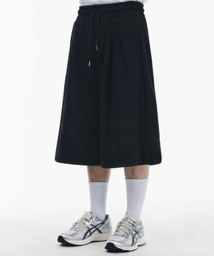 투턱 레귤러 버뮤다 트레이닝 팬츠[블랙]