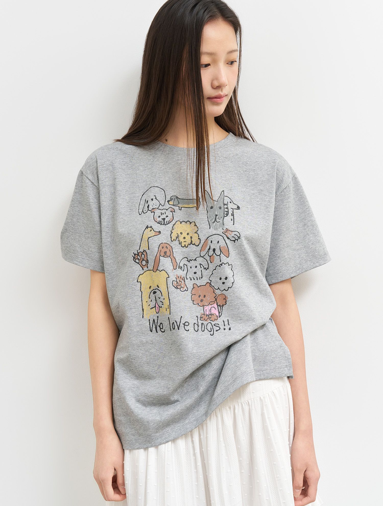 【GENERAL IDEA】Puppy Friends ジャガード半袖Tシャツ MUSINSA公式 | GENERAL IDEA Puppy Friends Loose Fit Short