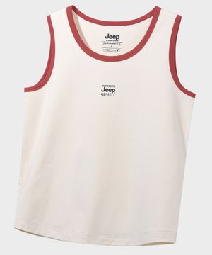 WOMEN WAVY 링거 민소매 티셔츠 (JR5TSF052IV)