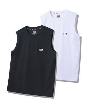 [2PACK] 아스킨 쿨 에어그램 민소매 티셔츠 (JR5TSU054BK)