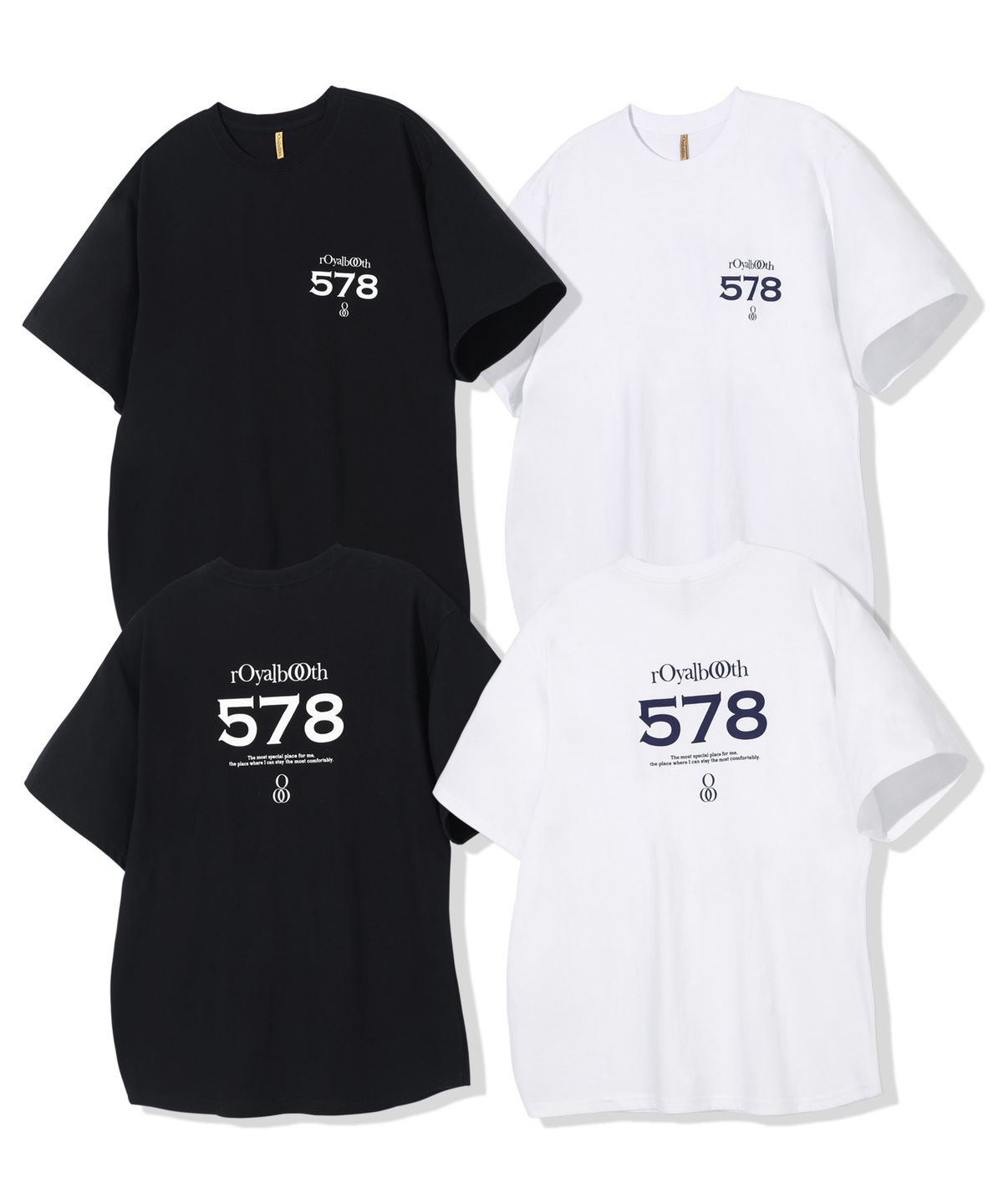 로얄부스(ROYALBOOTH) 로얄 넘버 578 반팔 티셔츠 [2컬러]