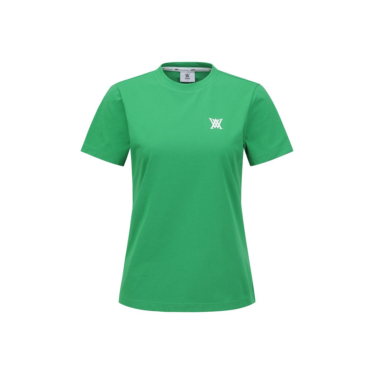 어뉴골프(ANEW GOLF) WOMEN SM ESSENTIAL ROUND SHORT T-SHIRT_GN