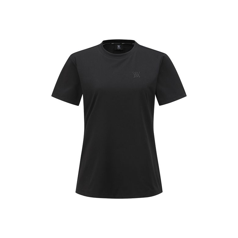 WOMEN SM ESSENTIAL ROUND SHORT T-SHIRT_BK