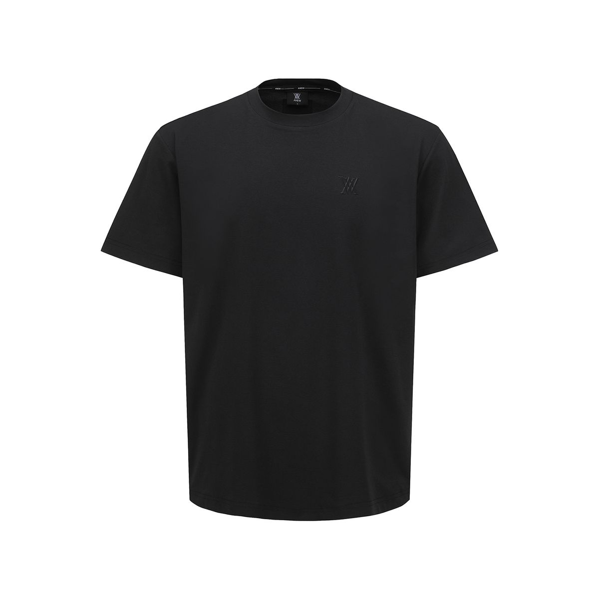 어뉴골프(ANEW GOLF) MEN SM ESSENTIAL ROUND SHORT T-SHIRT_BK