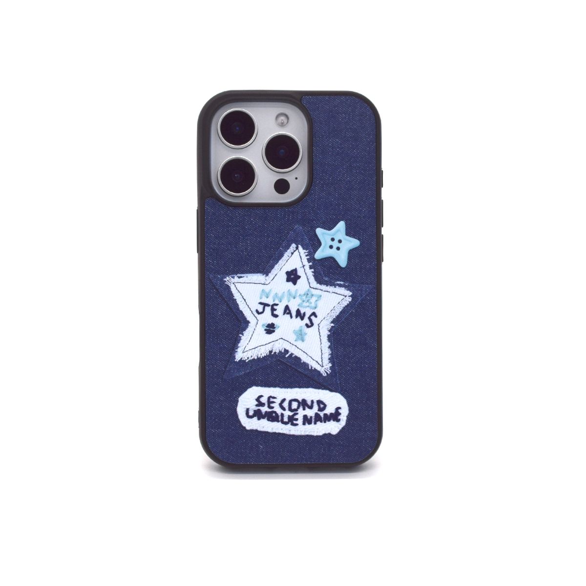 세컨드유니크네임(SECOND UNIQUE NAME) SUN CASE GRAPHIC DENIM BLUE