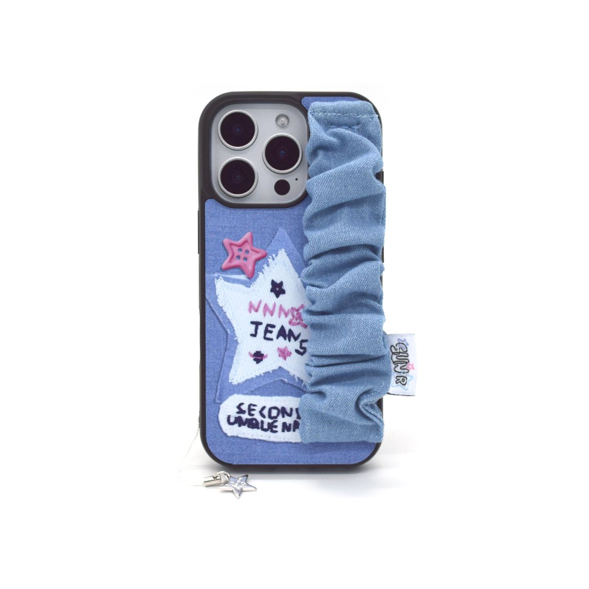 세컨드유니크네임(SECOND UNIQUE NAME) SUN CASE DENIM GOBULL BAND LIGHT BLUE