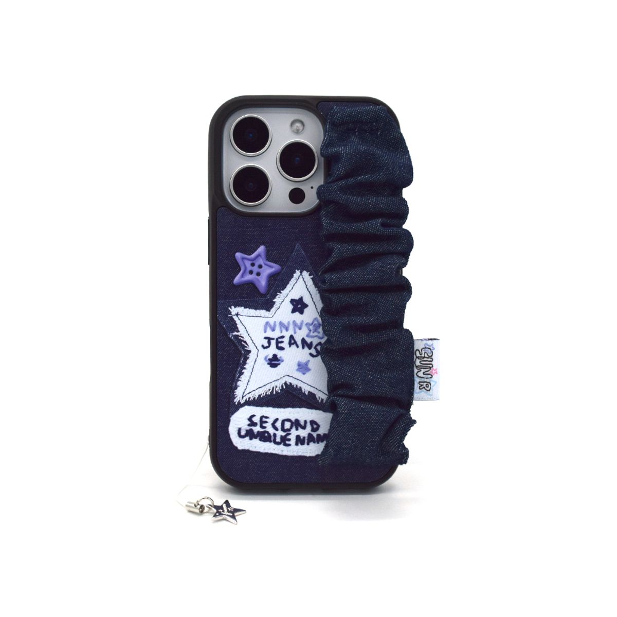 세컨드유니크네임(SECOND UNIQUE NAME) SUN CASE DENIM GOBULL BAND NAVY