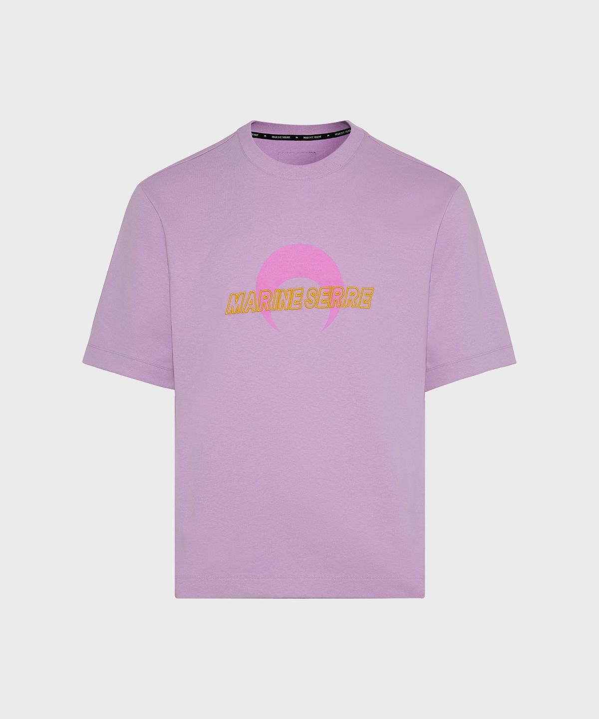 마린 세르(MARINE SERRE) (U) MS 스포츠 저지 루즈 핏 티셔츠 스위트 라일락 MS SPORT JERSEY LOOSE FIT T-SHIRT PK35 SWEET LILAC