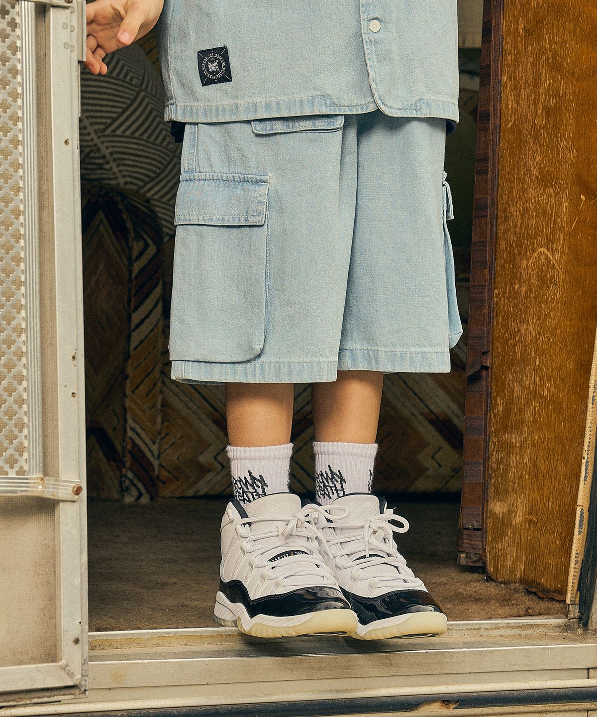 브라운브레스 키즈(BROWNBREATH KIDS) KIDS SUMMER DENIM SHORTS - LIGHT BLUE