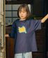 KIDS NEON TAG TEE - NAVY