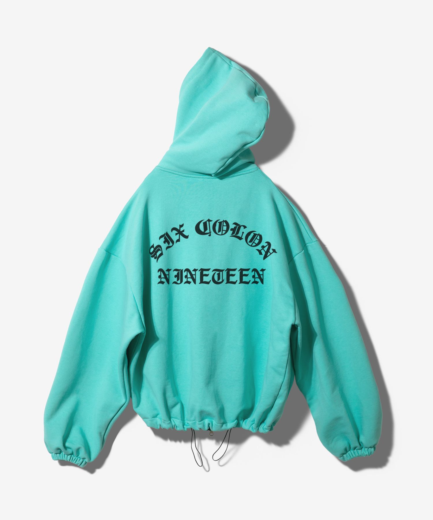 MUSINSA | FANSHOW ARCH SCN STRING MID LENGTH HOODED ZIP UP - T BLUE