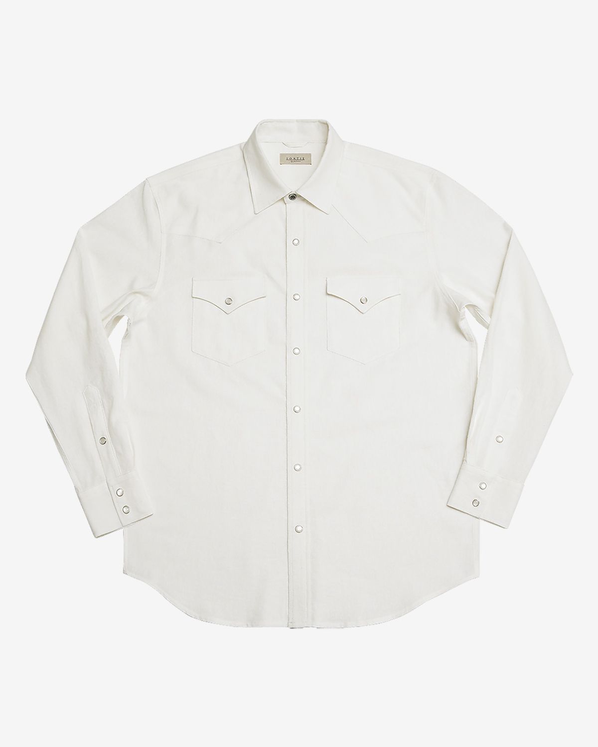 솔티(SORTIE) 034 Linen Western Shirts (White)