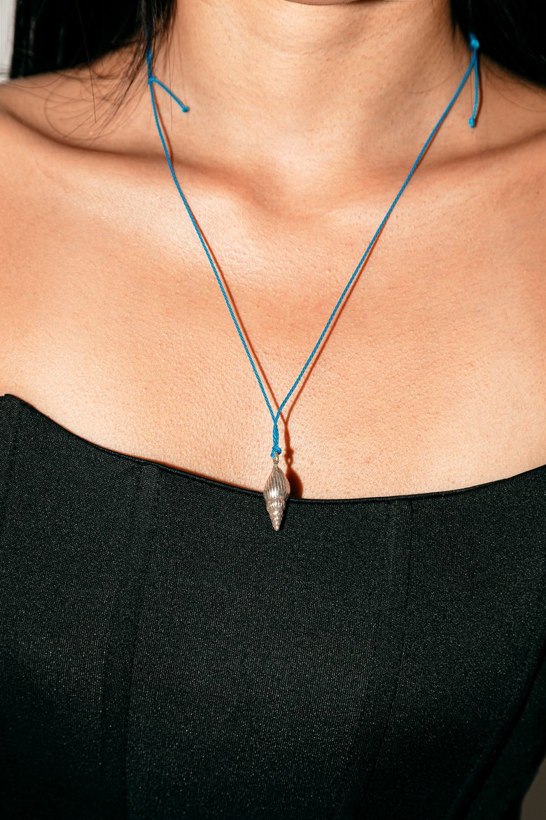 실버 조개 목걸이 SILVER SEASHELL NECKLACE