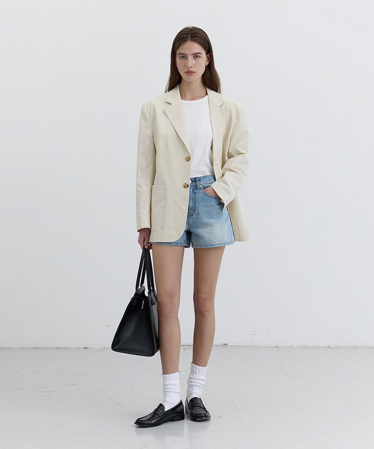 던스트(DUNST) MINI DENIM SHORTS_UDPA5B232_LIGHT BLUE