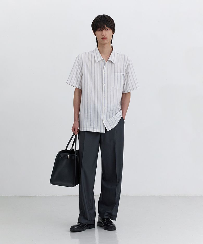 CLASSIC HOLIDAY SHIRT_UNISEX_UDSH5B126_SKY BLUE STRIPE