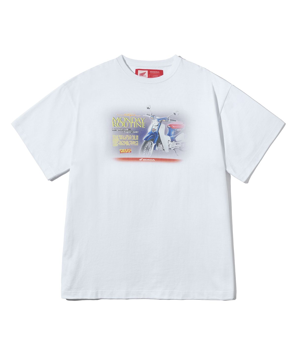 핍스 모터사이클(PHYPS MOTORCYCLE) Super Cub Short Sleeve White