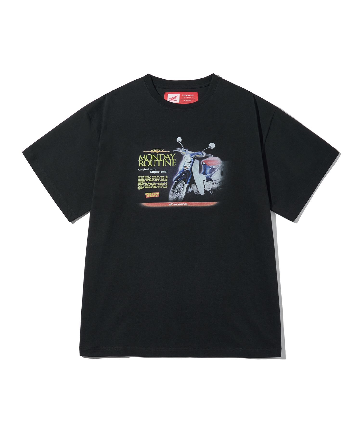 Tシャツ・カットソー HONDA MOTORCYCLE Super Cub Short Sleeve Black MUSINSA公式 | Honda Motorcycle Super Cub Short Sleeve Black