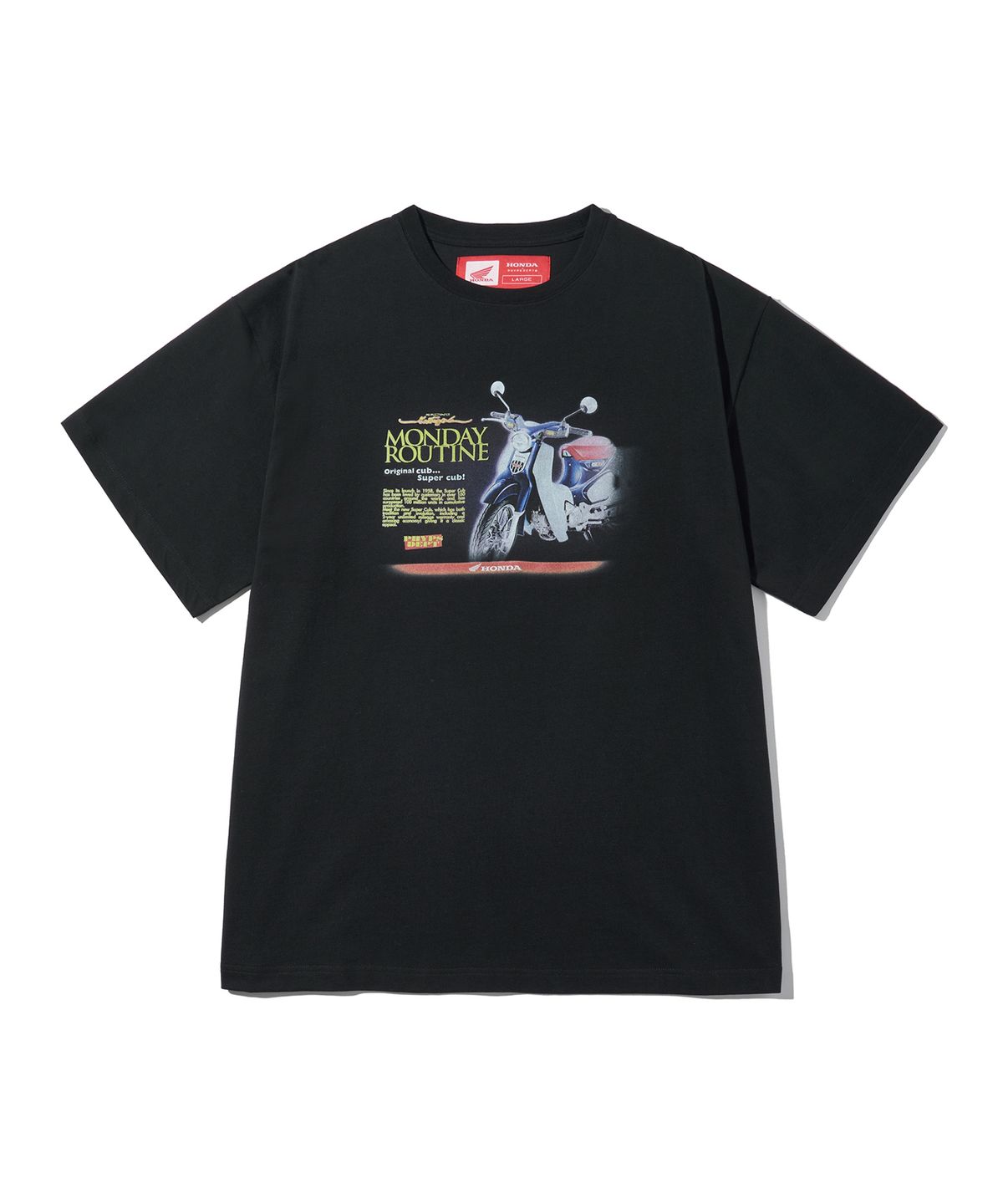 핍스 모터사이클(PHYPS MOTORCYCLE) Super Cub Short Sleeve Black