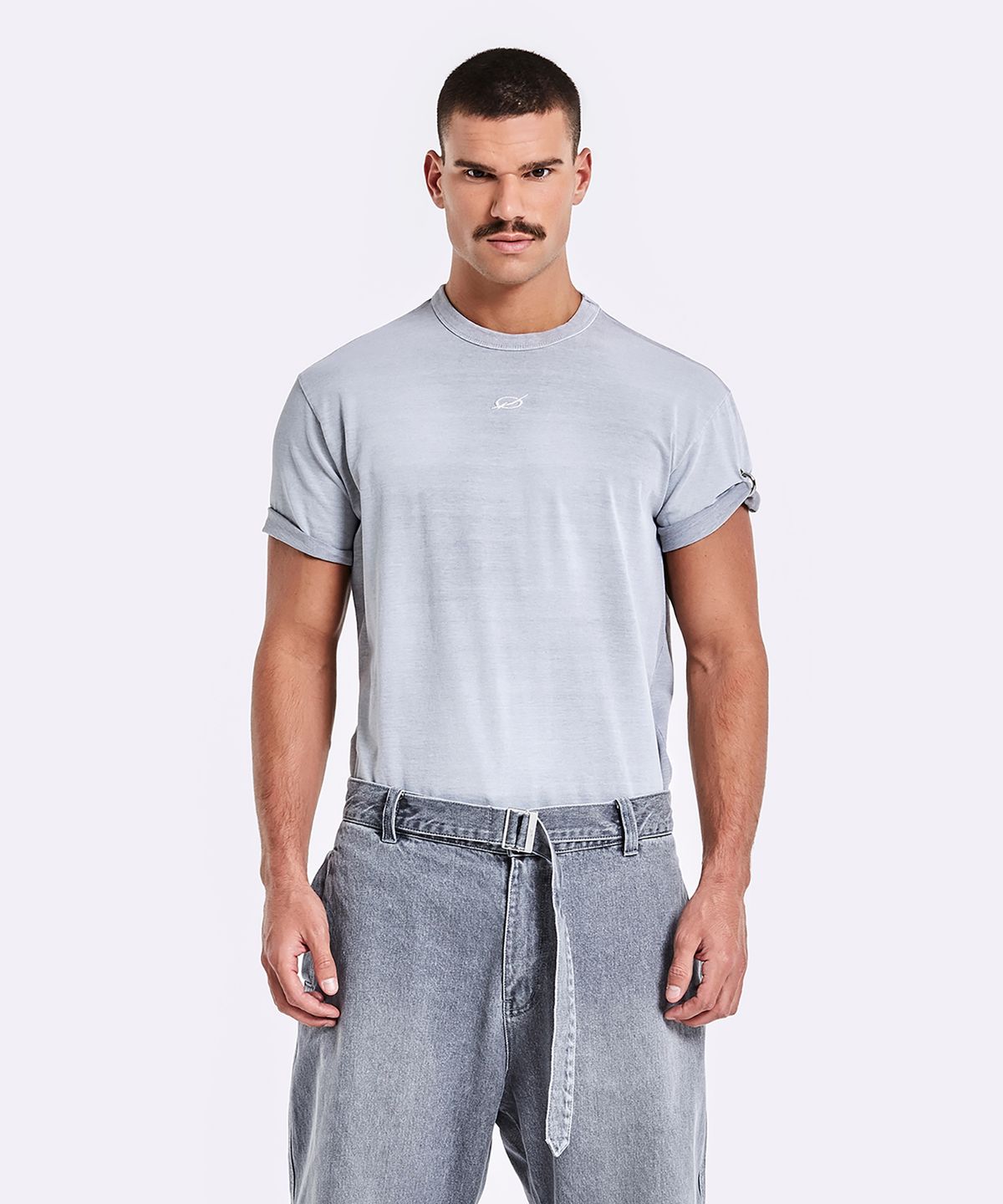 51퍼센트(51PERCENT) Dying Ring T-shirt - Grey