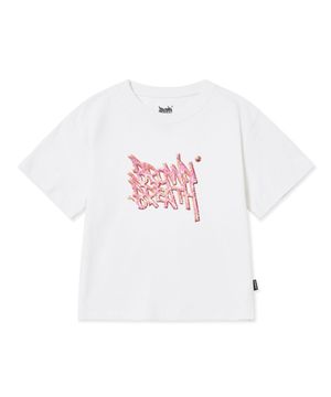 W DOUGHNUT TAG TEE - WHITE