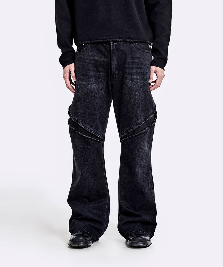 Devils denim pants - Washed black