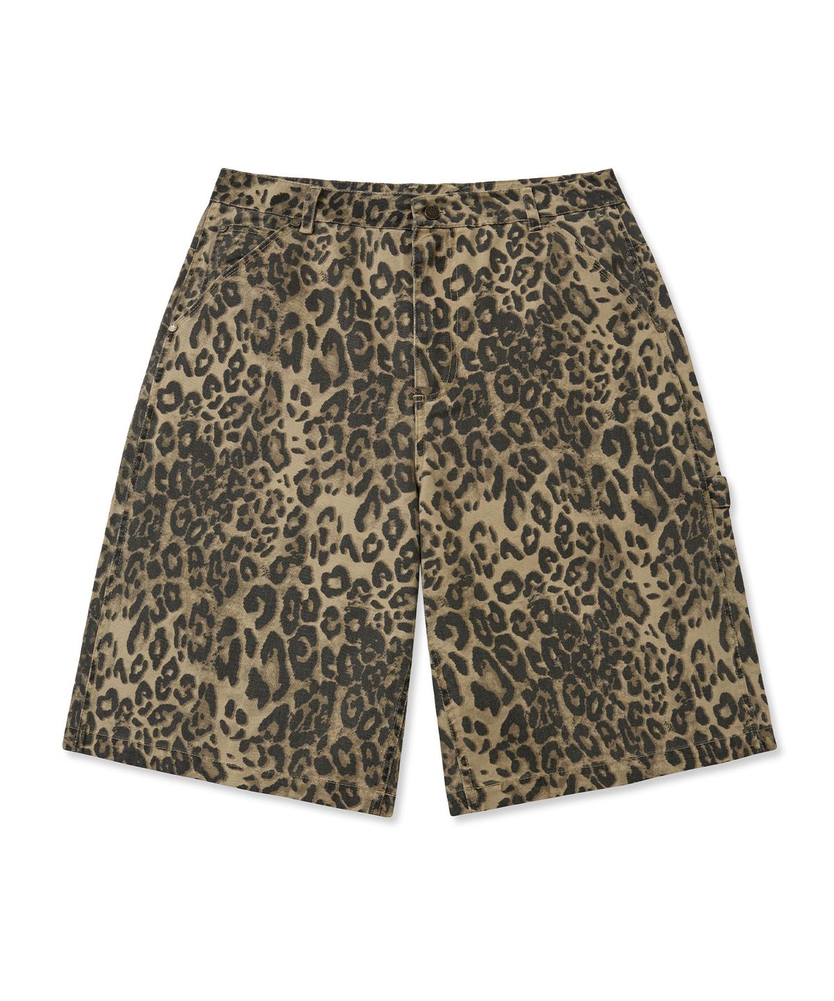 브라운브레스(BROWNBREATH) TAG LEOPARD BERMUDA SHORTS - BEIGE