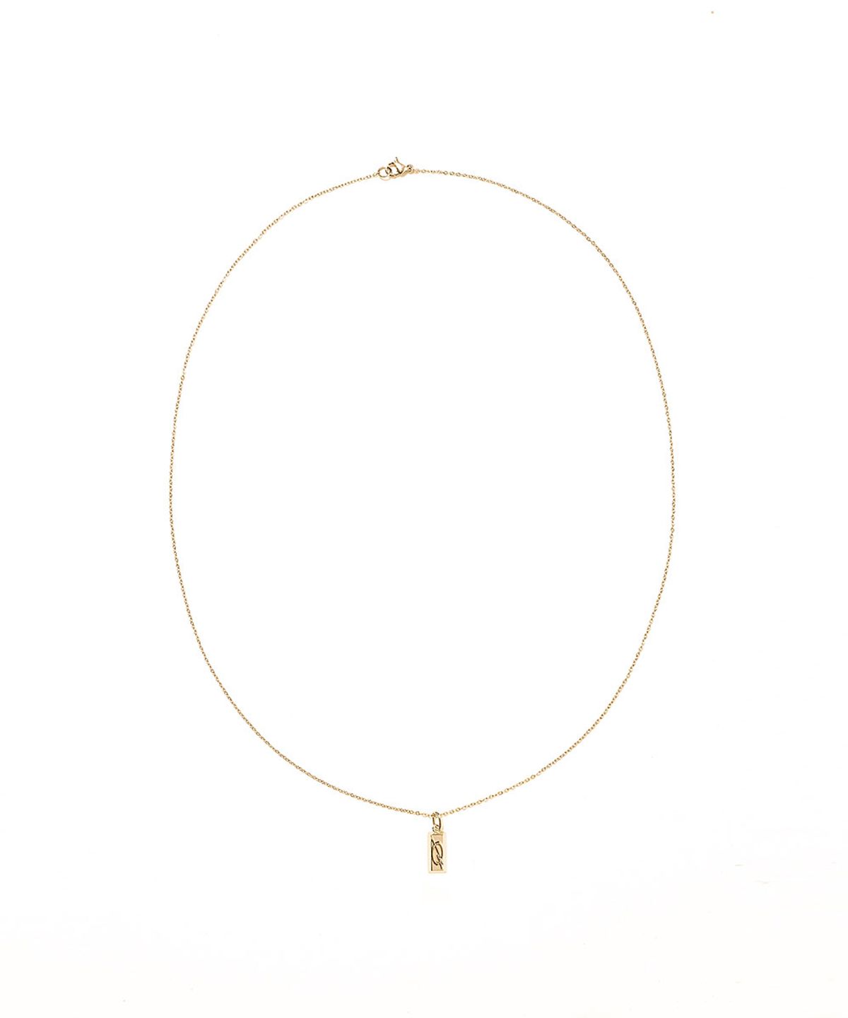 51퍼센트(51PERCENT) Logo bar Necklace - Gold